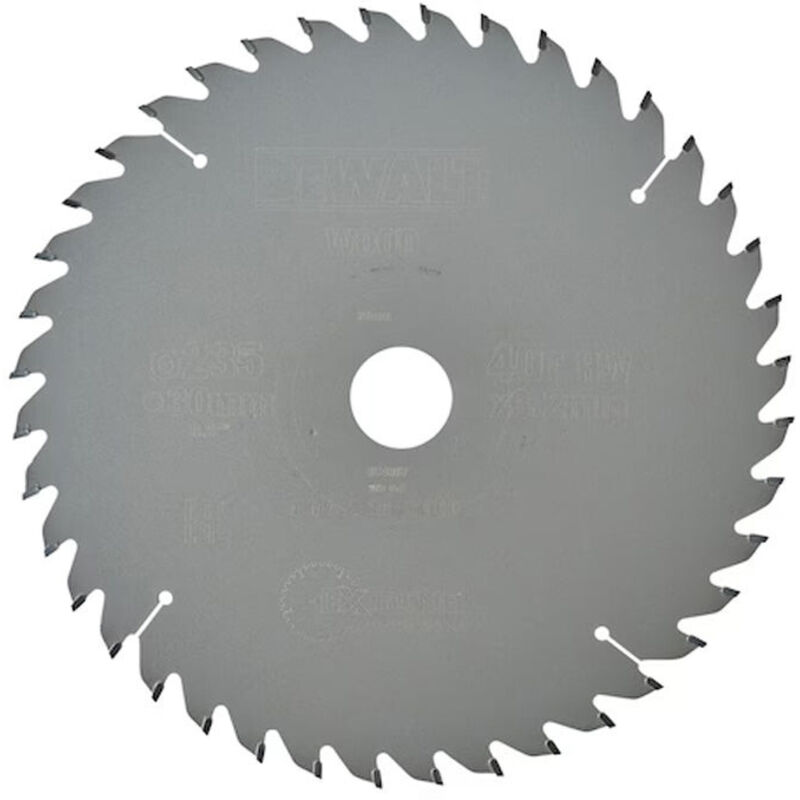 Dewalt - Lame de scie circulaire Ø235x30mm 40 dents DT4067-QZ Carbure Extrême Workshop