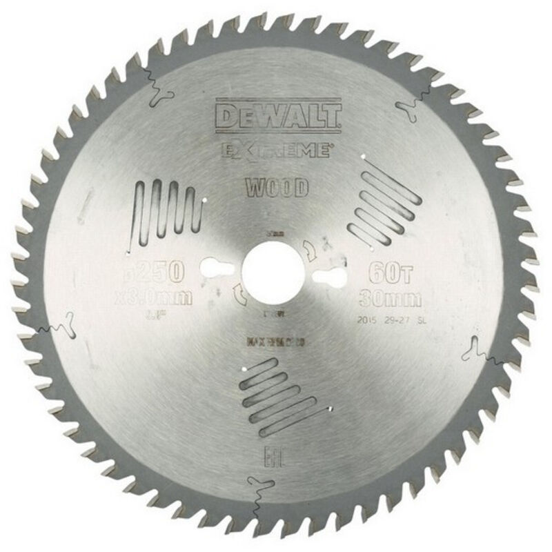 DeWALT Lame pour scies circulaires stationnaires EXTREME 250x30x3.0 mm DT4351 QZ - vue 2