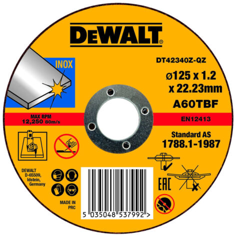 DeWALT DT42340Z-QZ Zubehör für Winkelschleifer Schneiden of der Scheibe