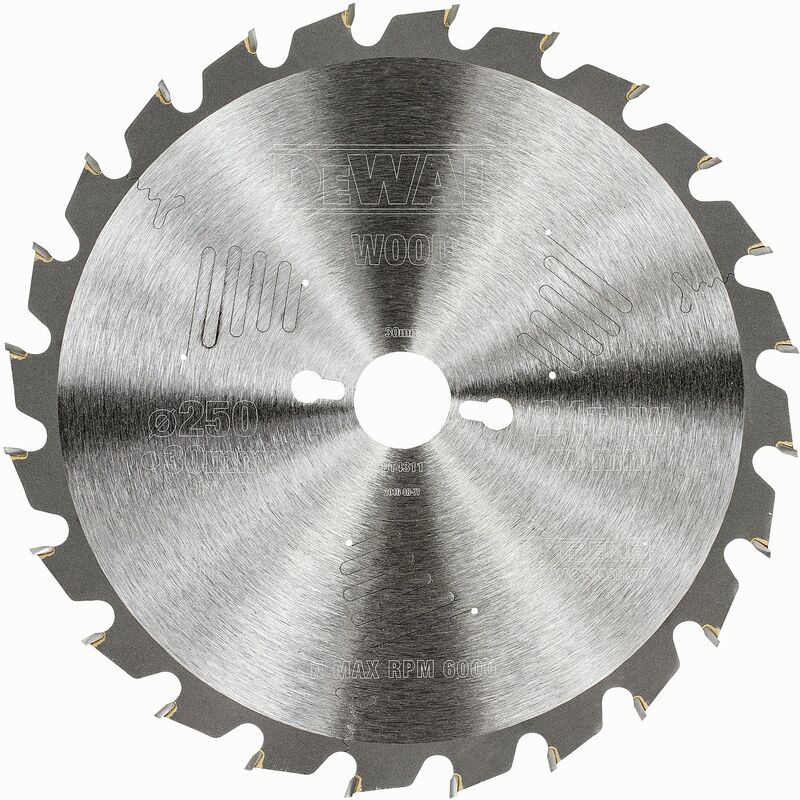

DT4311-QZ Hoja para sierra circular estacionaria 250x30mm 24D - Dewalt
