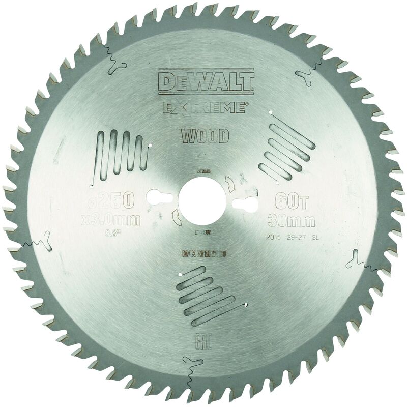 

Dewalt DT4351-QZ Hoja para sierra circular estacionaria 250x30mm 60D