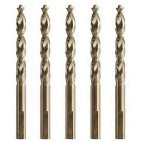 DEWALT DT4944 MÉTAL FORET HÉLICOÏDAL HSS-CO, 10,5 X 133 X 87 MM LOT DE 6