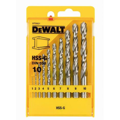 DEWALT Dt5921 Extreme Metal Drill Bit Set, 10 Piece