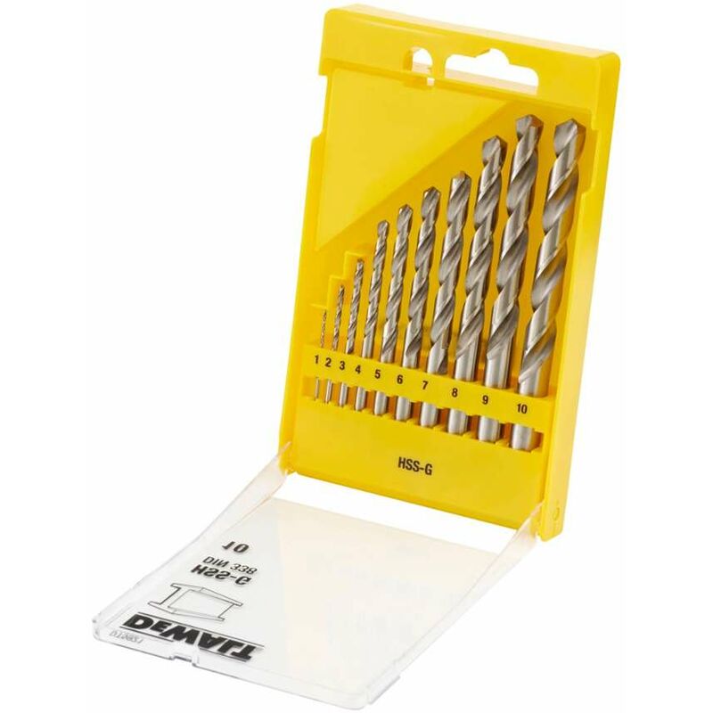 Dewalt - Accessoires - Jeu de 10 forets à métaux DT5921