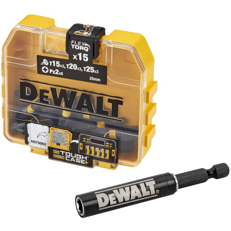 Image of Jeu d'embouts de tournevis à torsion d'impact, 16 pièces Dewalt DT70522T-QZ