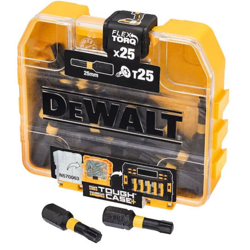 25 embouts de vissage Impact Torsion T25 DEWALT DT70558T QZ en boite Tic Tac - vue 3