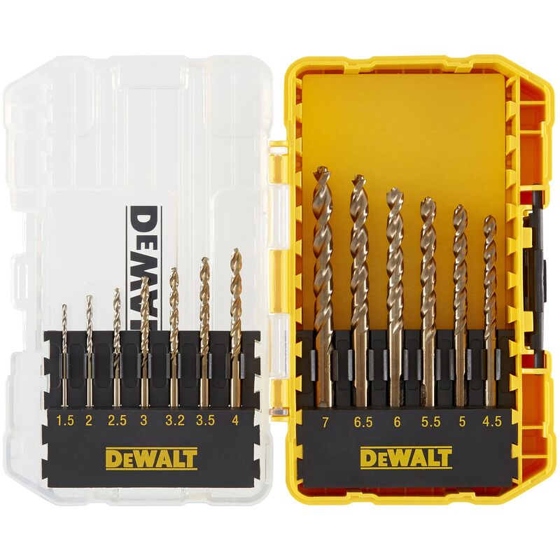 

Dewalt DT70710-QZ Tough Case pequeña con 13 brocas para metal HSS-G EXTREME 2: 1.5 – 7mm