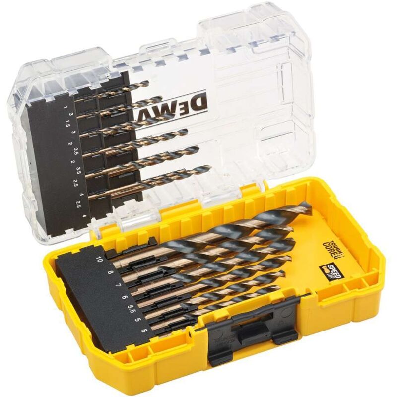 Dewalt - Accessoires - Coffret de forets à métaux 19 pièces, Black and Gold DT70728
