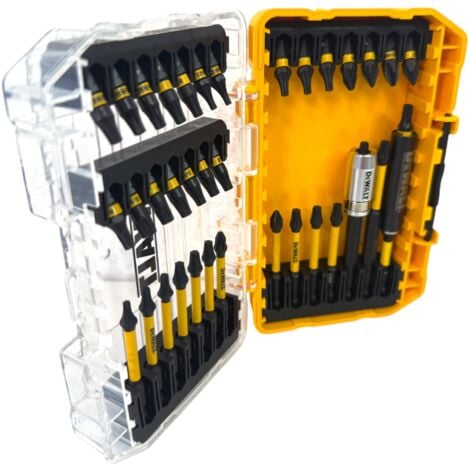 DeWalt DT70732T-QZ Bit Set 37 teilig in Tough Case Box Extreme Impact Bit Pozidriv / Phillips / Torx / Bithalter