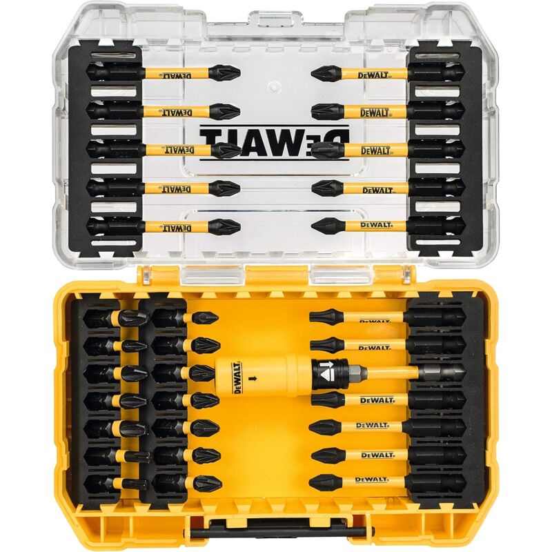 DT70737T-QZ - Toughcase: Juego de 31 piezas - Puntas de atornillador flextorq - Dewalt