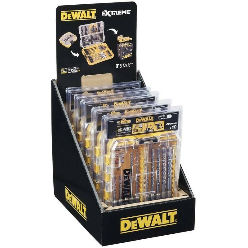 

DEWALT DT70753-QZ - Tough Case mediana en blíster con 10 brocas SDS Plus EXTREME2
