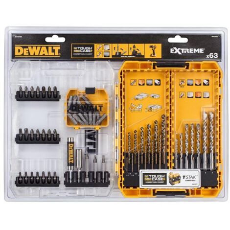 DEWALT DT70759-QZ DT70759 Mixed Drill & Bit Set, 63 Piece DEWDT70759QZ