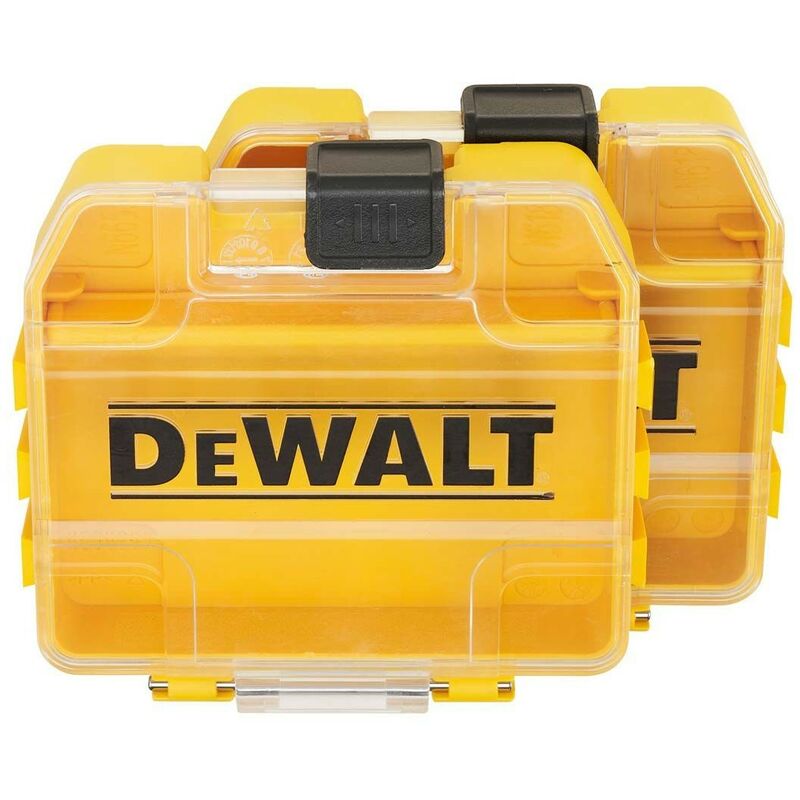 Dewalt - DT70800 Small Tough Case Storage Box Drill Bits Pozi PZ2 PH2 - Twin Pack