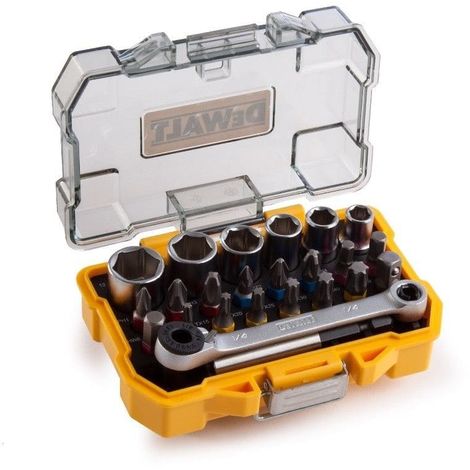 DeWALT DT71516-QZ SET 24 PEZZI ASSORTITI CON INSERTI E BUSSOLE PER AVVITATURA