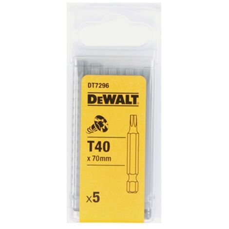 Dewalt DT7296-QZ Puntas para tornillos Torx - 70 mm longitud.