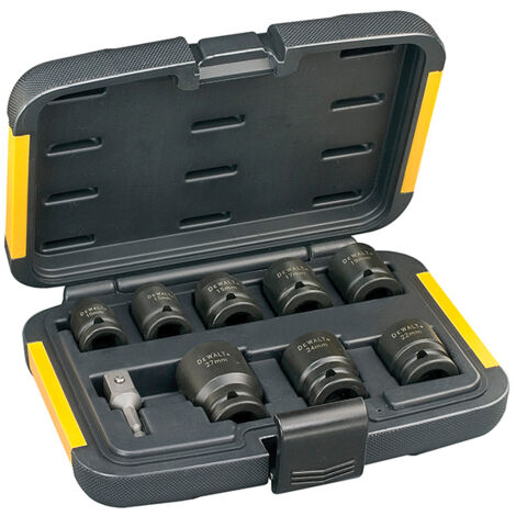 DeWalt DT7507 Impact Socket Set, 9 Piece DEWDT7507QZ