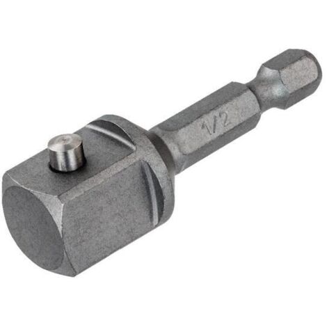 Dewalt DT7512-QZ Adaptador de impacto hexagonal de 1/4 pulgadas a 1/2SQDR, 1/2 pulgadas