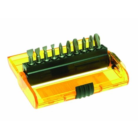 DEWALT DT7915-QZ - Juego de 11 piezas con puntas Torsión con agarre adicional, incluye Pz 1, 2, 3 Ph 1, 2, 3 Planas de 4,5, 5.5, 6.5, 8mm, portapuntas magnético