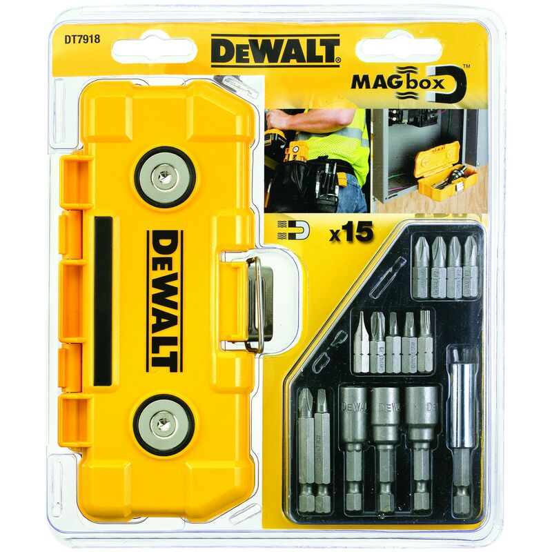 

Dewalt DT7918-QZ Juego en caja magnética de 15 piezas