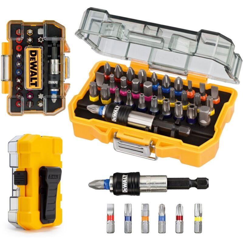 Dewalt - DT7969 32Pc Screwdriver Bit Set & Holder Pro Grade ph Slotted pz Torx S2