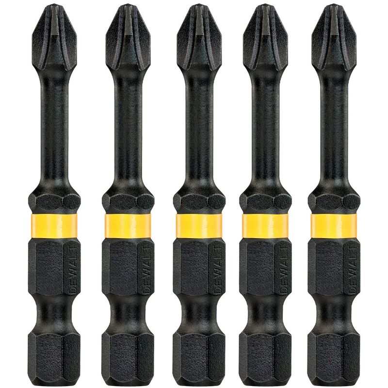

DT7998T-QZ Puntas Torsión de Impacto 5 x PH2 - Dewalt
