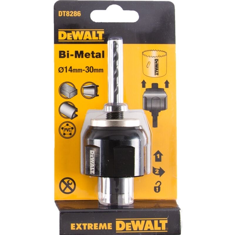 Mandrin EXTREME à changement rapide pour scies cloches 14¿30mm. Pour perceuses avec mandrin 9.5mm min.