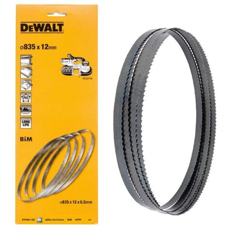 Dewalt DT8461 Bandsaw Blades 4 Pack - 835mm x 12mm x 18TPI Suits DCS371