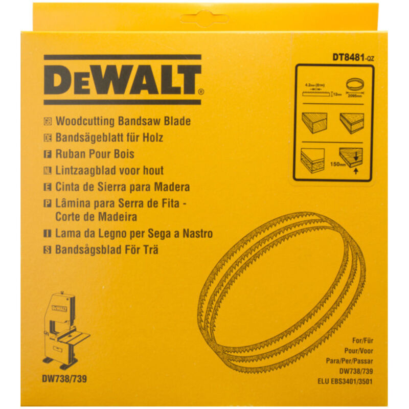 DeWALT A utiliser avec 2095x12x0 6mm 4 2mm DT8481 QZ