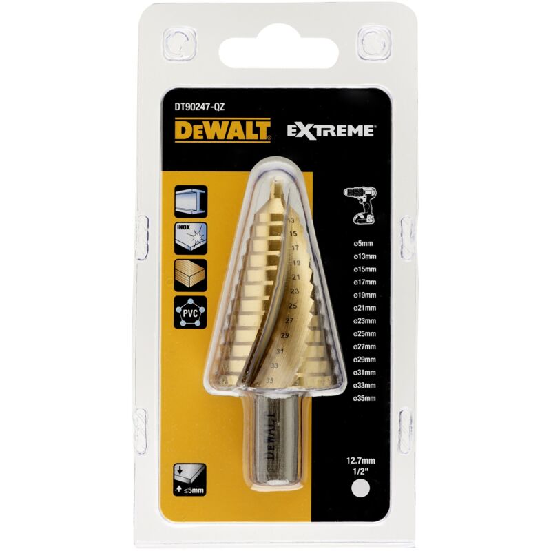 Perceuse à cône en tôle DeWalt DT90247 QZ 5 35 mm - vue 1