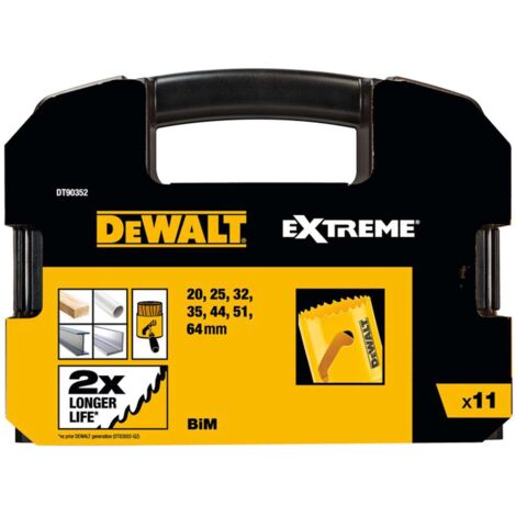 Dewalt  DT90352-QZ Kit seghe a tazza 11 pz.
