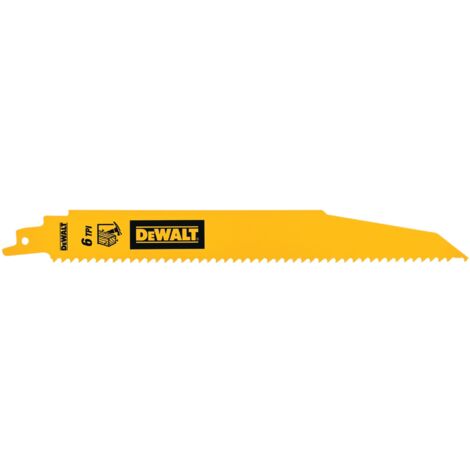 DeWalt DT90381-QZ Hoja de sierra recta BIM 228mm 6TPI 5uds Madera