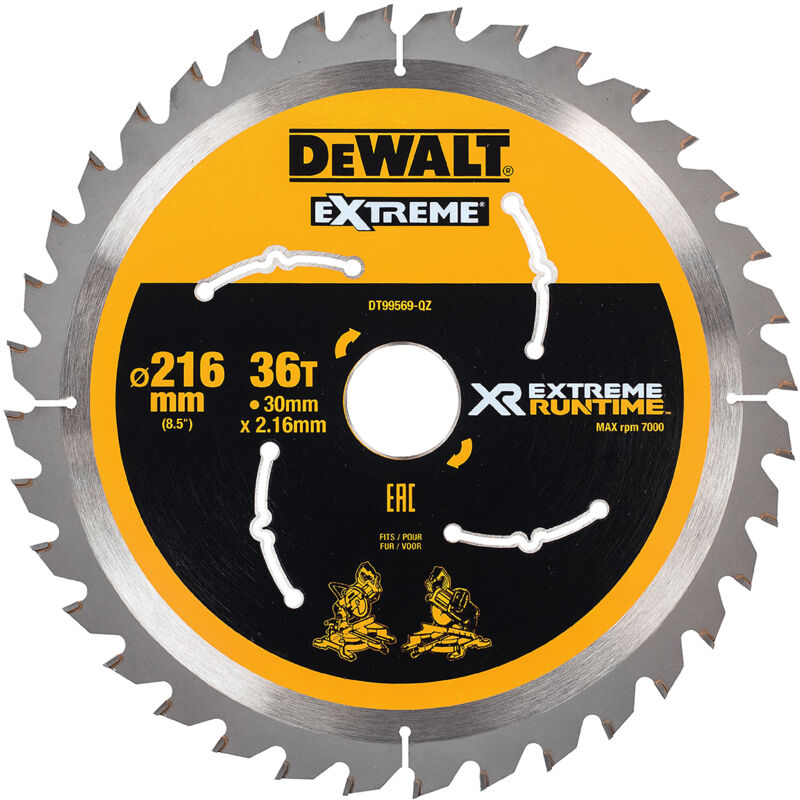 Banyo - DeWALT dents par pouce 36 Ø30mm Ø216mm x 1 ( Prix pour 1 )