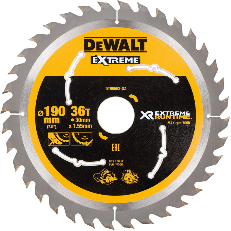 Banyo - Lames de scie circulaire ø 190 mm alésage 30 mm 36 dents xr Extreme Runtime - dewalt