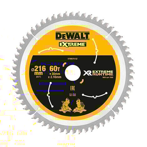 BANYO Accessori - Disco da taglio per sega per legno 216x30 mm, 60 denti DT99570