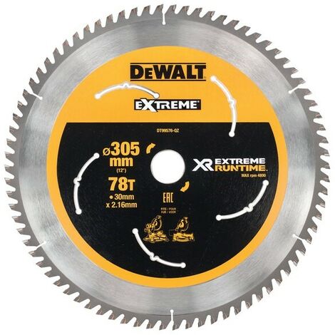 DEWALT FlexVolt XR Mitre Saw Blade 305 x 30mm x 60T DEWDT99575QZ