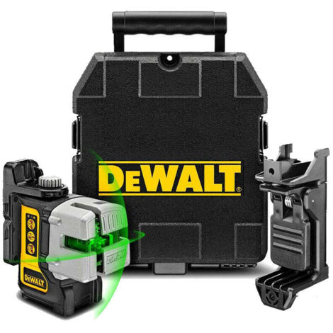 DeWalt DW089CG 3-Way Self-Levelling Cordless IP54 Multi Line Green Laser Level with Case