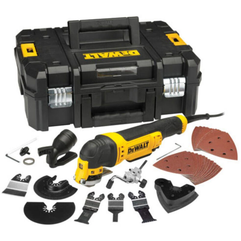 Dewalt DWE315KT 110V Corded Oscillating Multi Tool in T-Stak Kitbox +37 Acc Set