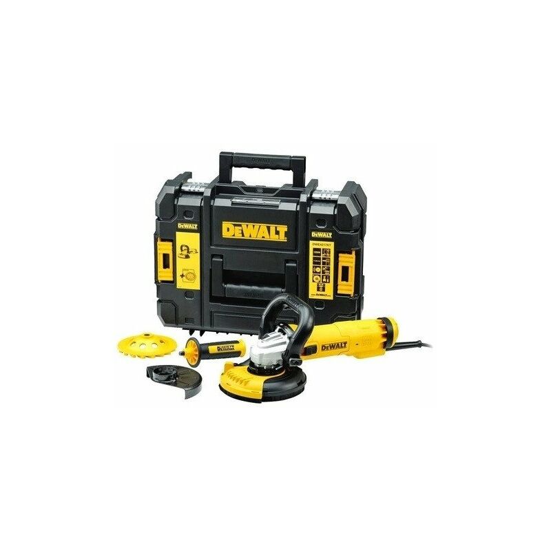 

DeWalt - Amoladora angular 1200 W Ø 125 mm con protección de reinicio y maletín - DWE4217KT