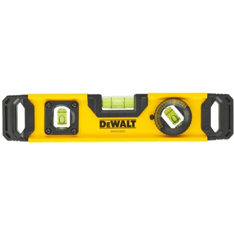 DeWALT DWHT0-43003 Wasserwaage 0,25 m Schwarz, Gelb