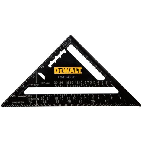 Dewalt DWHT46031-0 Rafter Layout Square 7in DHT046031