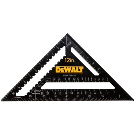 Dewalt DWHT46032-0 Rafter Layout Square 12in DHT046032