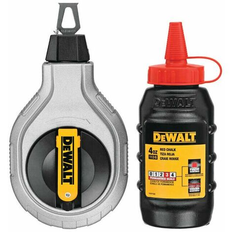 DeWalt DWHT47408-0-GB 6:1 Chalk Reel And Red Chalk Kit