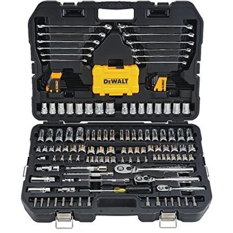 DEWALT DWMT73803 - Kit attrezzi meccanici e bussole, 168 pezzi