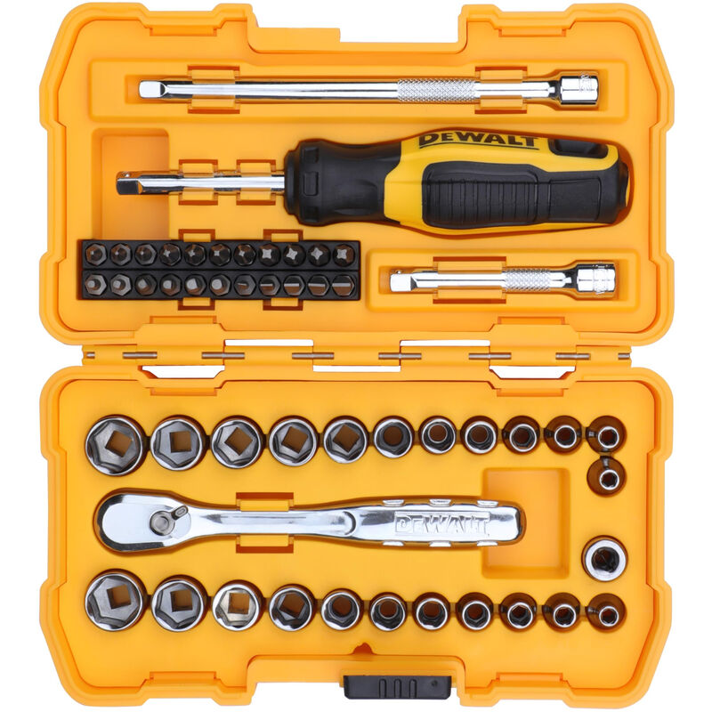 Dewalt - DWMT81610-0 kit d'outils de mécanicien d'entraînement 1/4'' 50 pièces