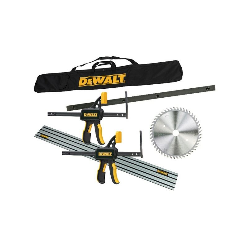 Dewalt - DWS520KR Plunge Saw Kit - Guide Rail + Blade + Bag + Clamps + Connectors