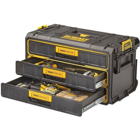 Dewalt DWST08330-1 Toughsystem 2.0 Tool Box 3 Shallow Drawer Toolbox Organiser