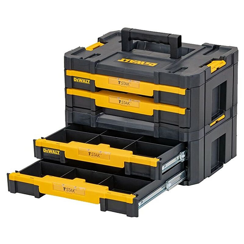 Dewalt DWST1-70706 TStak IV Tool Storage Box 2 Shallow Drawers 8L Capacity x 2