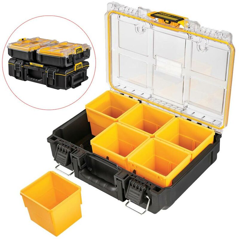 Dewalt - Tough System 2.0 DWST83392-1 Half Width Deep Tool Organiser + 6 Inserts