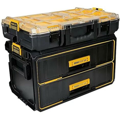 Dewalt DWST83529-1 Toughsystem 2 Tool Box 2 X Drawer Toolbox + DS100 Organiser