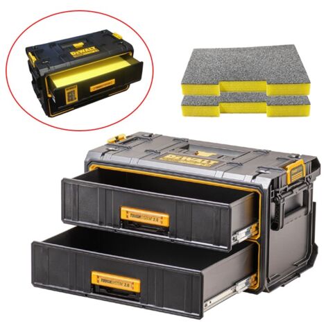 Dewalt DWST83529-1 Toughsystem 2.0 ToolBox 2 Deep Drawer + 50mm Foam Shadowfoam